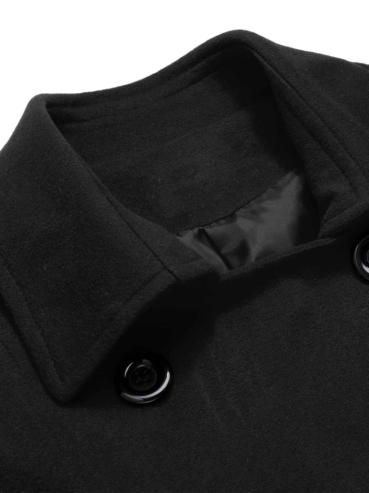 Eva - Cappotto slim monocromo con revers elegante