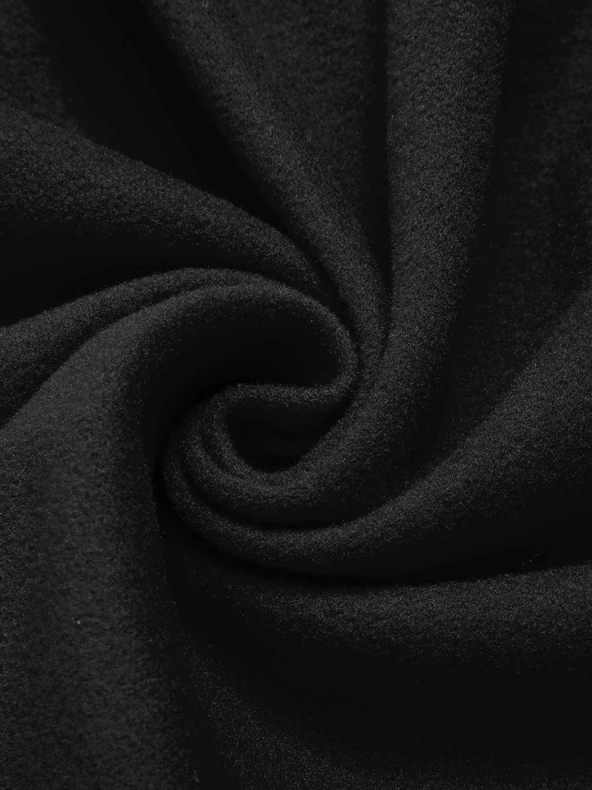 Eva - Cappotto slim monocromo con revers elegante