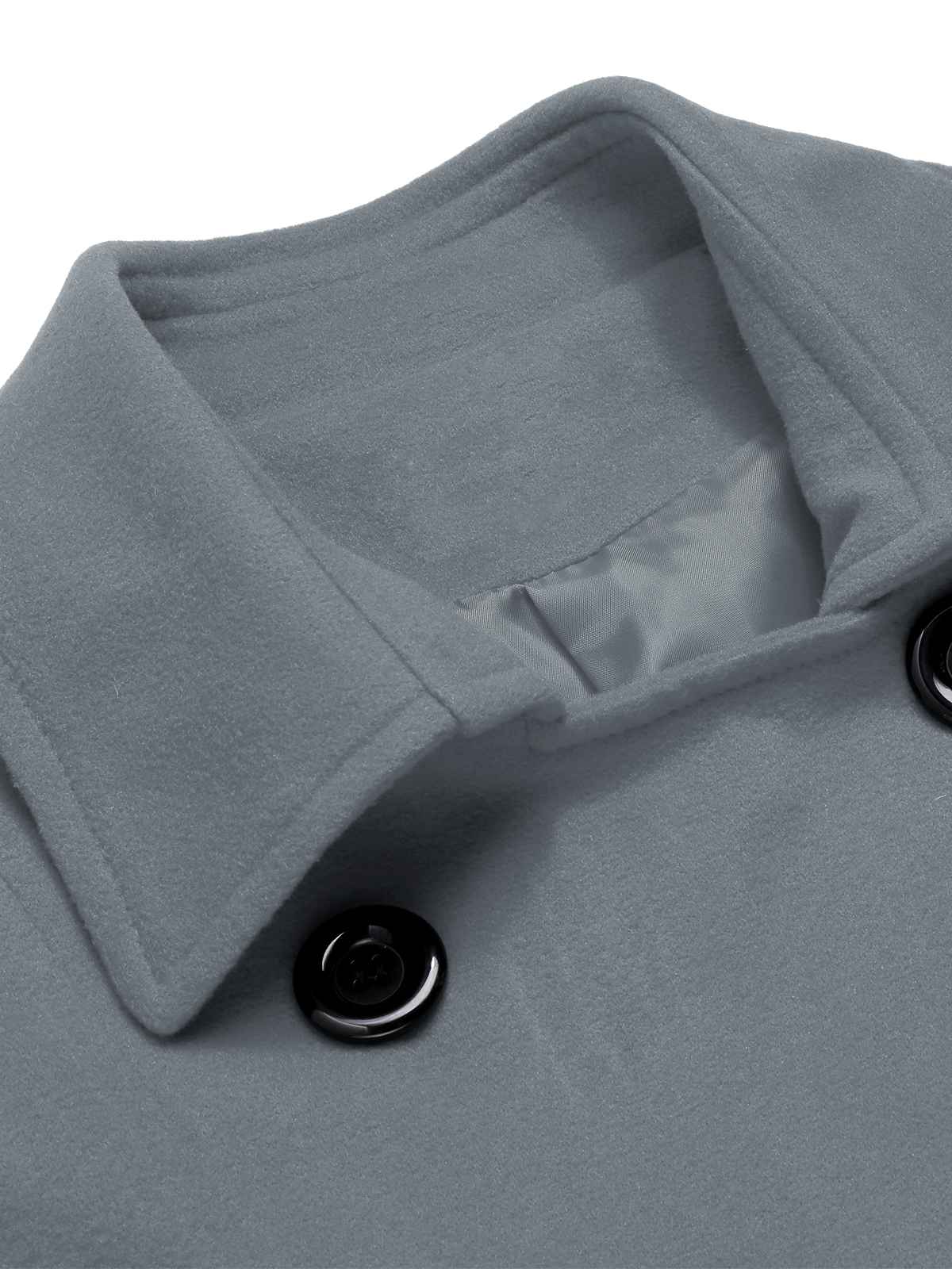 Eva - Cappotto slim monocromo con revers elegante