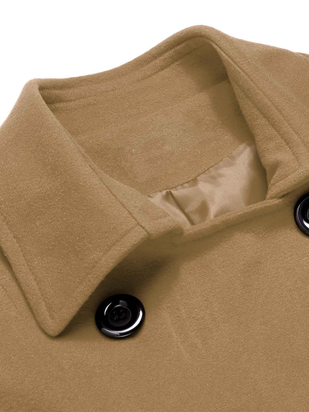 Eva - Cappotto slim monocromo con revers elegante