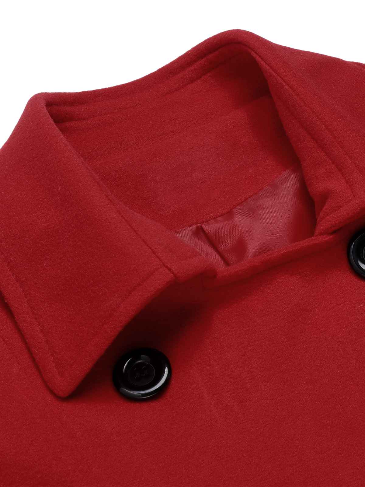 Eva - Cappotto slim monocromo con revers elegante