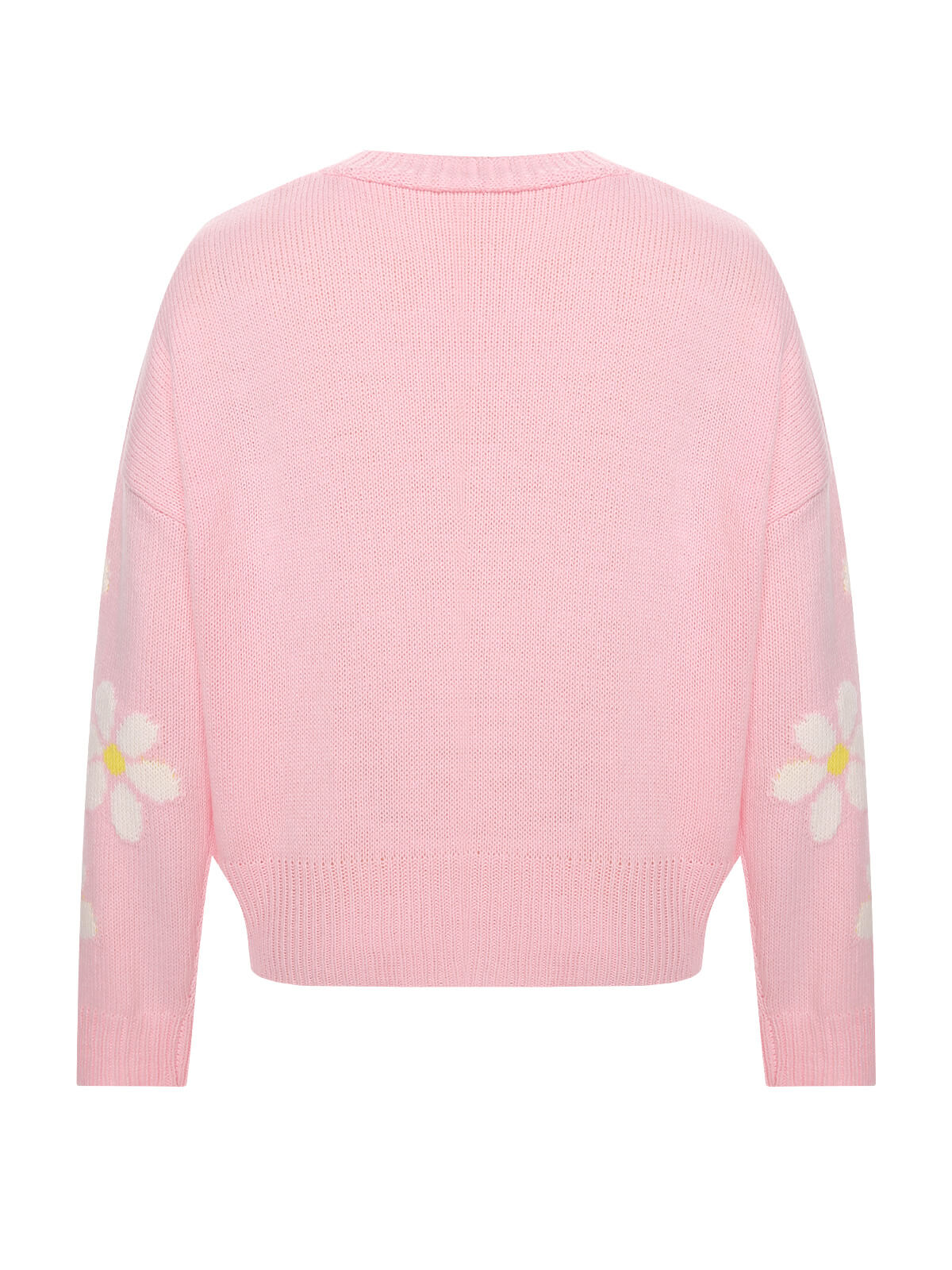 Eralda - Cardigan in maglia jacquard con fiori