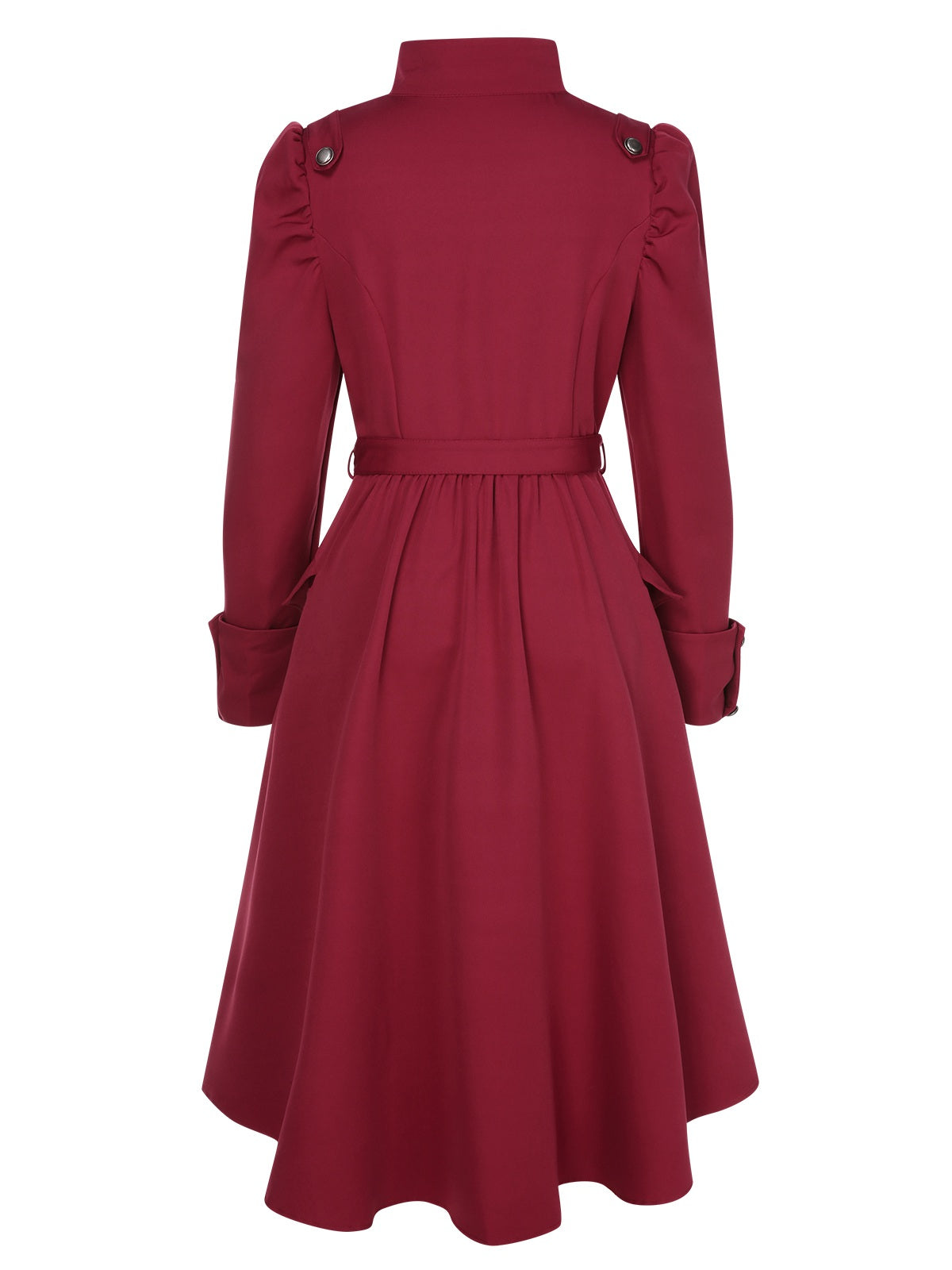 Fabiana - Cappotto con colletto alto e bottoni