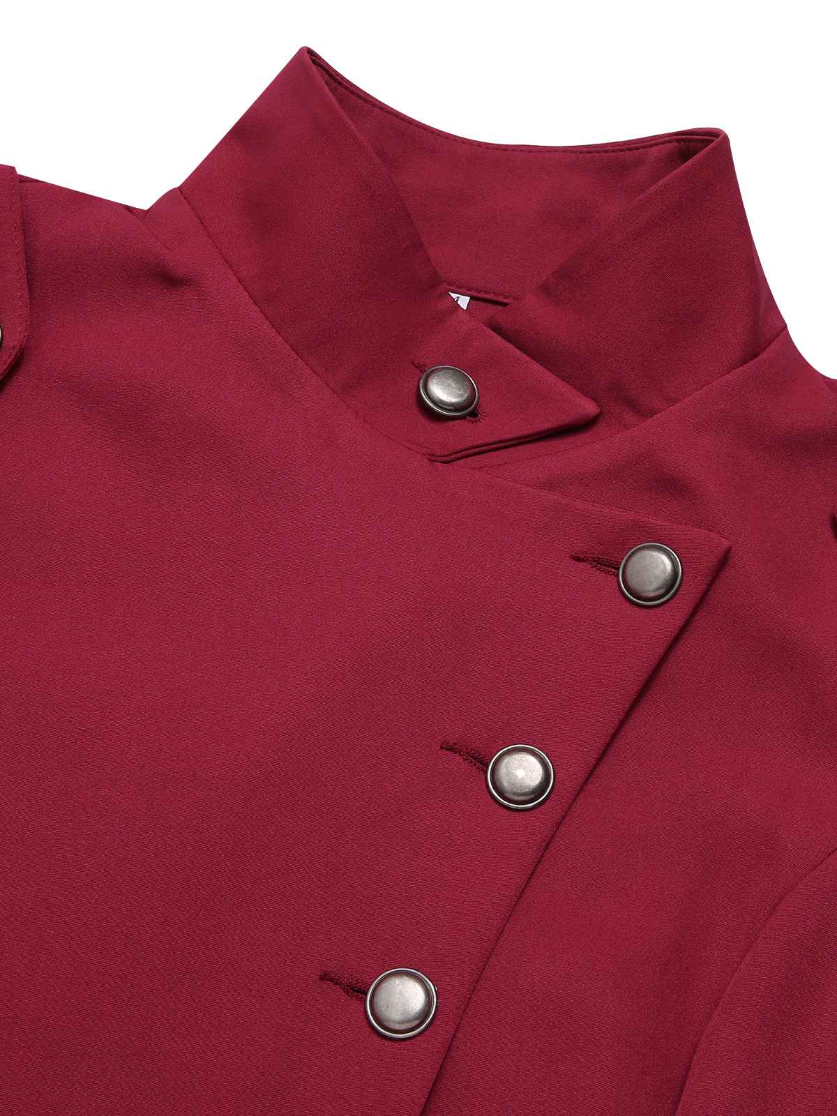 Fabiana - Cappotto con colletto alto e bottoni