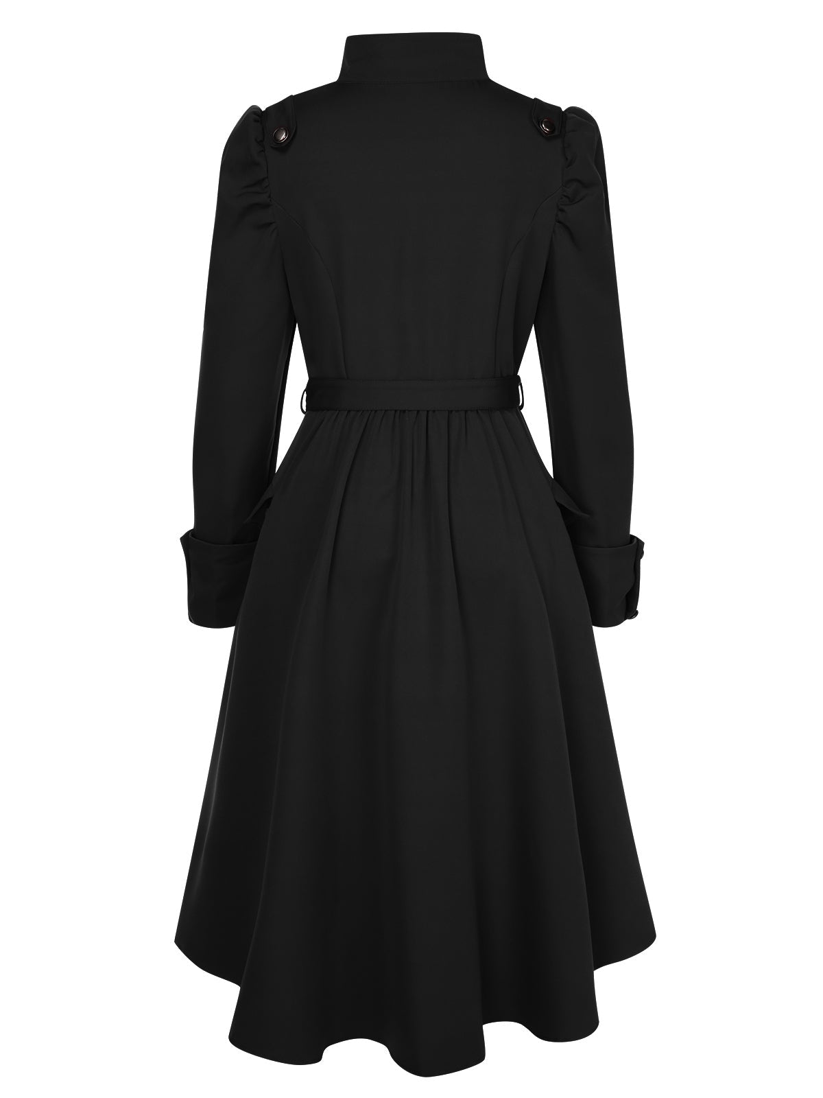 Fabiana - Cappotto con colletto alto e bottoni
