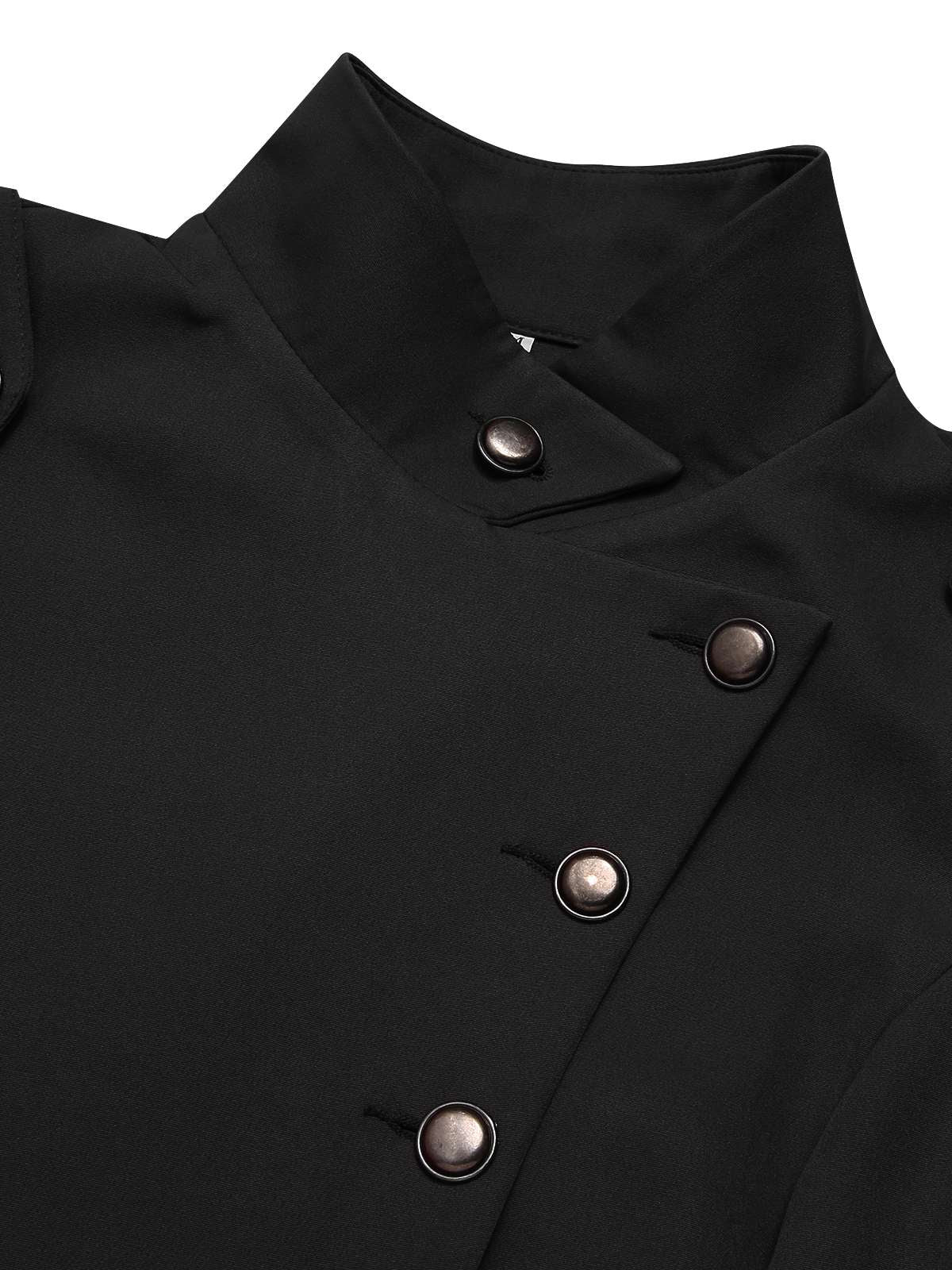 Fabiana - Cappotto con colletto alto e bottoni