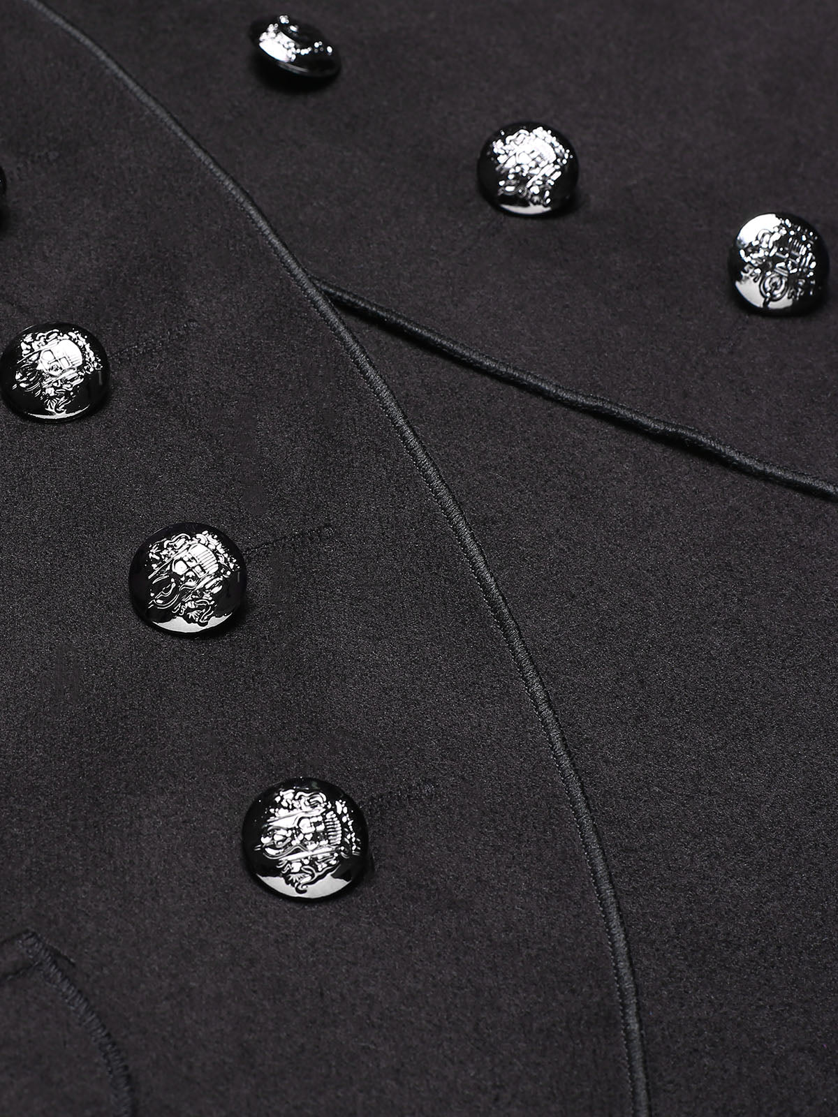 Fabiola - Cappotto doppiopetto con colletto alto elegante