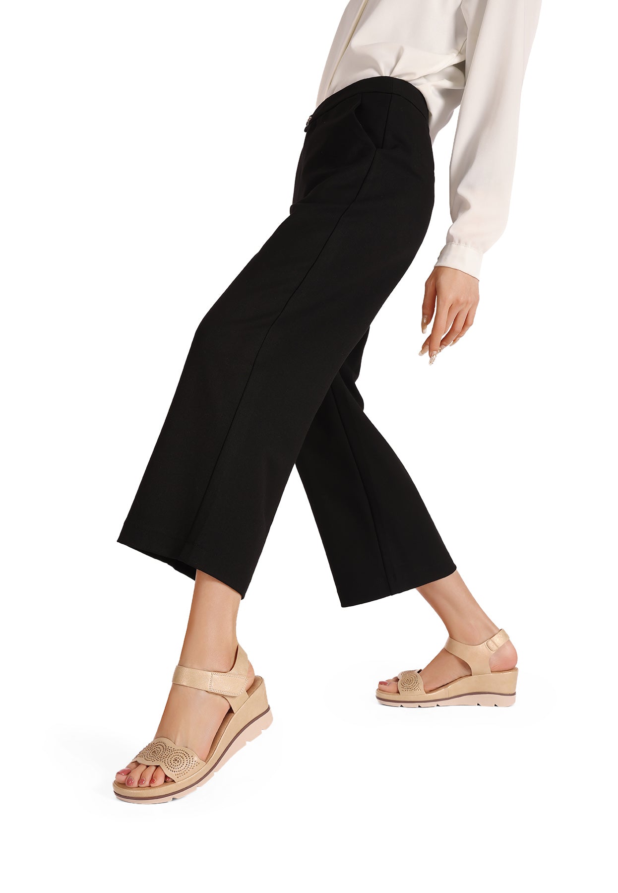 Cristina - Sandali Donna Ortopedici Chic con Tacco Medio e Comfort Giornaliero
