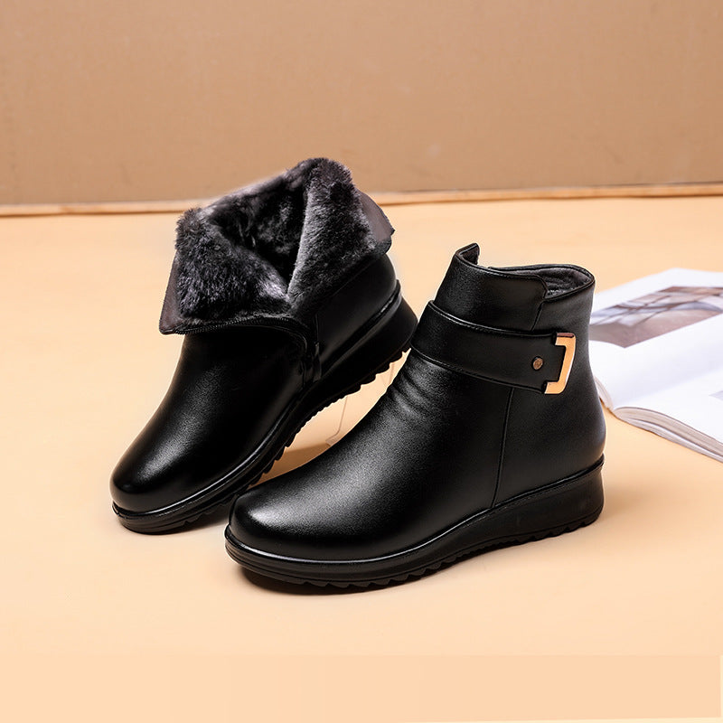 Santina - Stivali in vera pelle da donna Nero