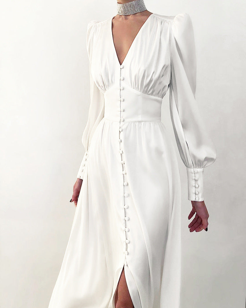 Tinni - Abito midi in raso elegante da donna