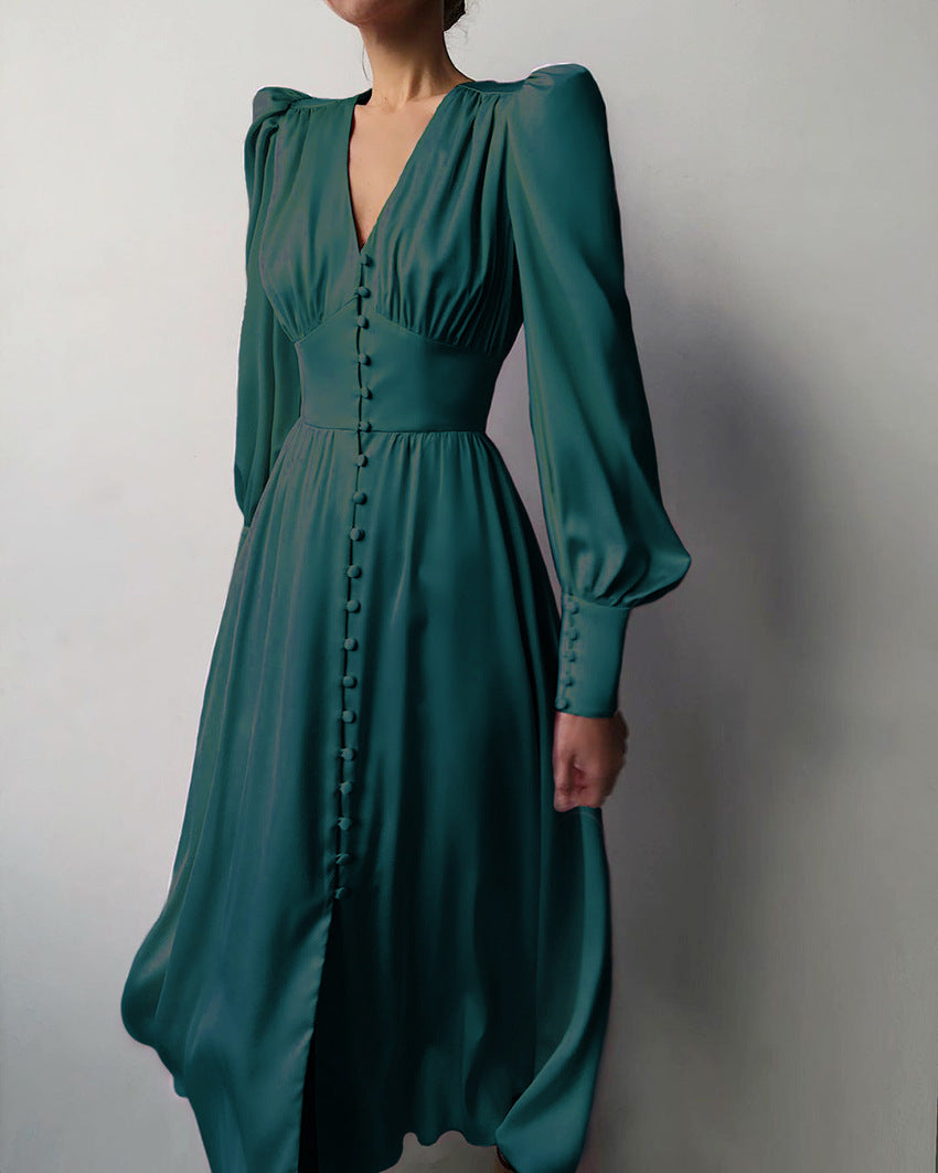 Tinni - Abito midi in raso elegante da donna