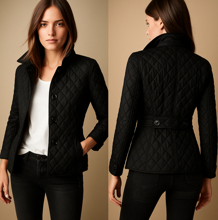 Paola – Giacca Autunnale Elegante Seta e Cotone Donna