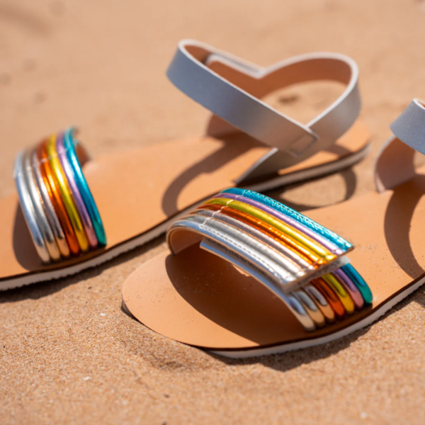 Silvia - Sandali Barefoot Argento Multi Guaracha