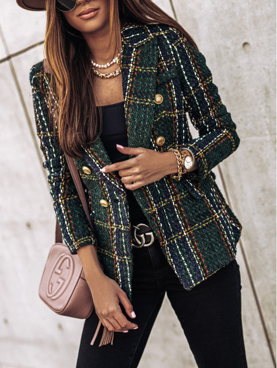 Umberta - Blazer a Quadri Autunnale e Senza Tempo da Donna