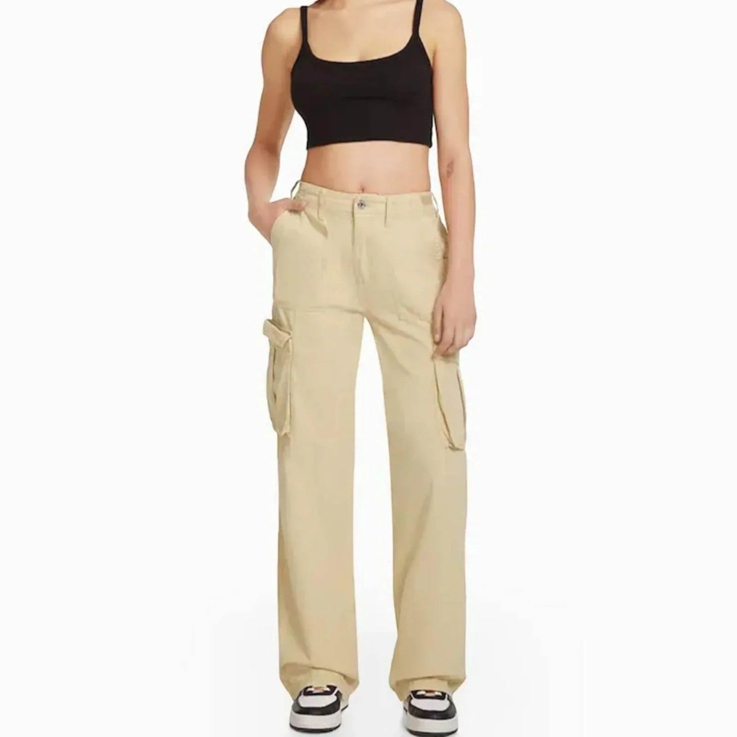 Vittoria - Pantaloni Cargo Casual da Donna dal Taglio Moderno