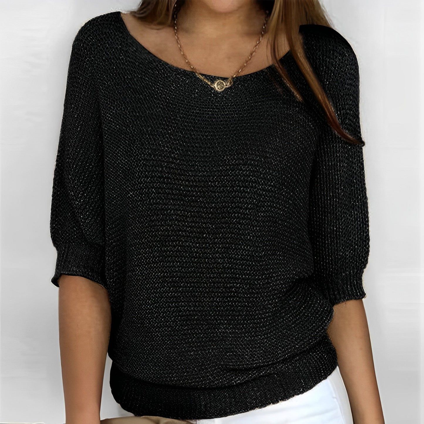 Eliana - Maglia con scollo all’americana elegante