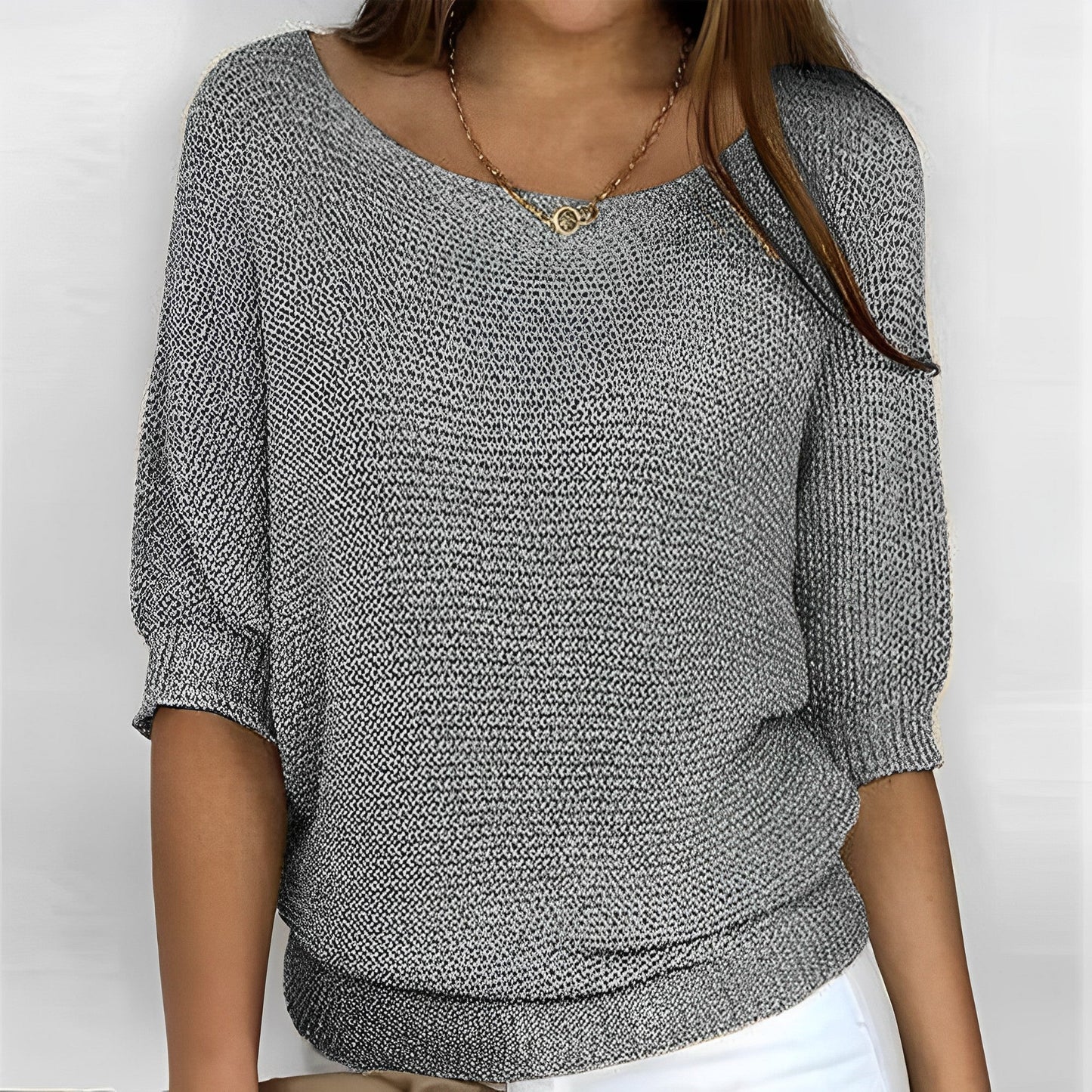 Eliana - Maglia con scollo all’americana elegante