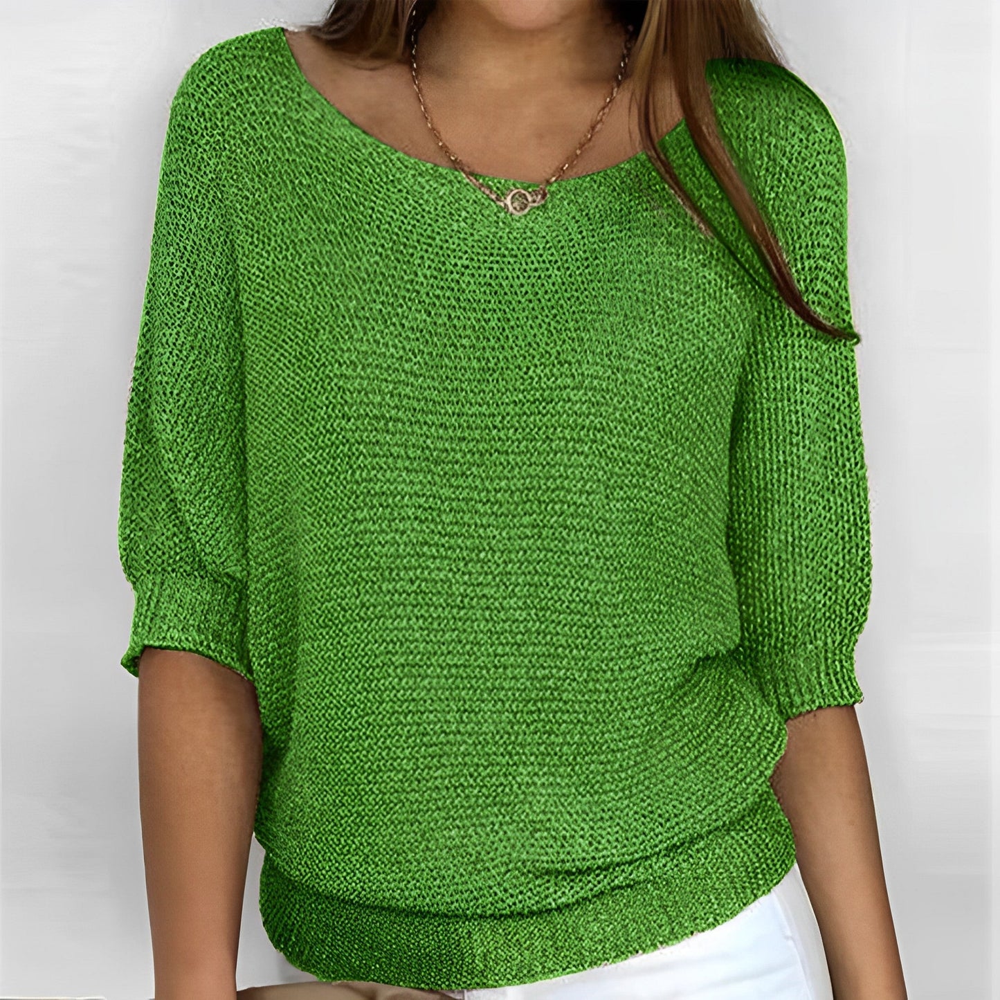 Eliana - Maglia con scollo all’americana elegante