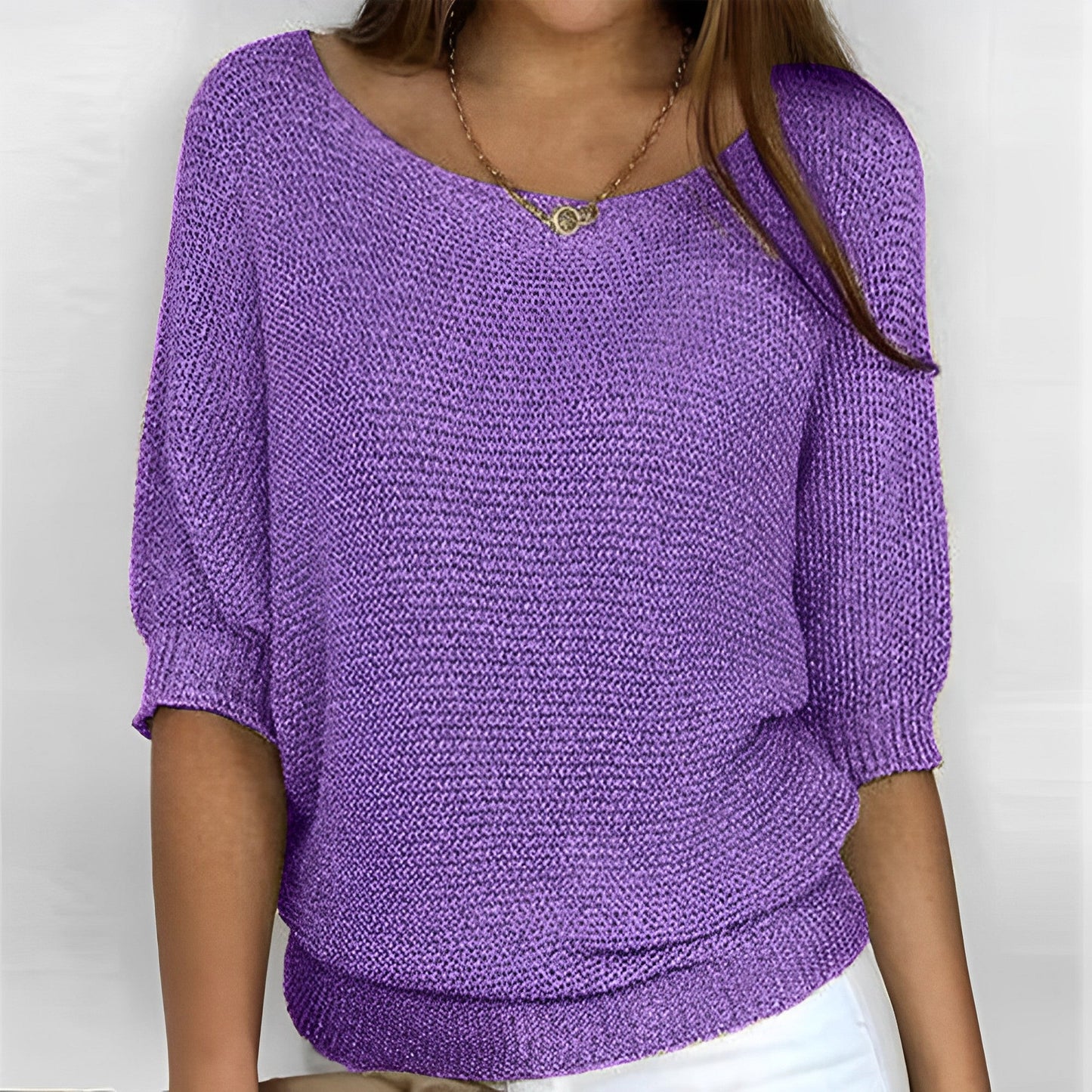 Eliana - Maglia con scollo all’americana elegante