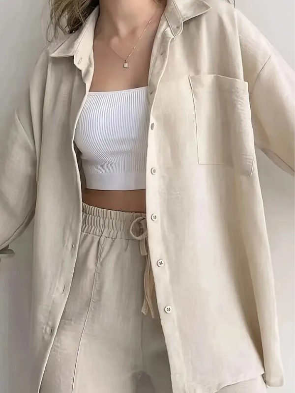 Ludovica - Set Camicia e Pantaloni Elegante e Versatile