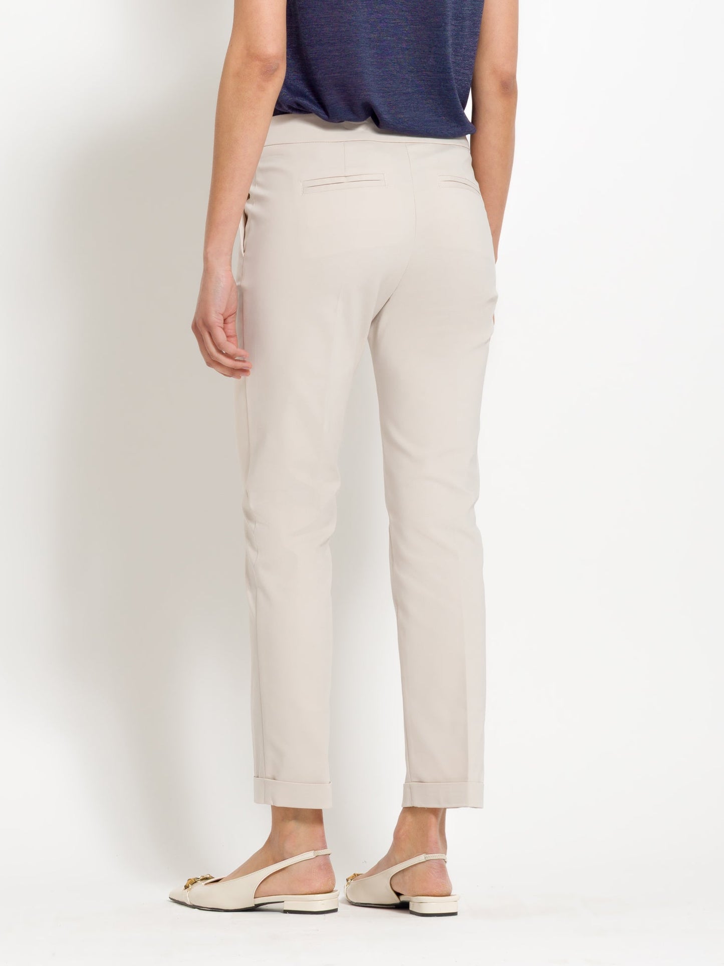 Soledad - Pantaloni chino in cotone da donna Beige