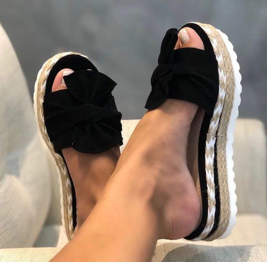 Elettra – Sandali Ortopedici con Fiocco Eleganti Donna