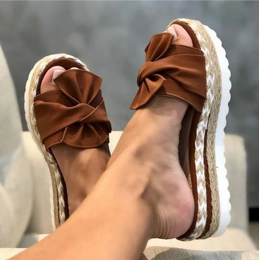 Elettra – Sandali Ortopedici con Fiocco Eleganti Donna