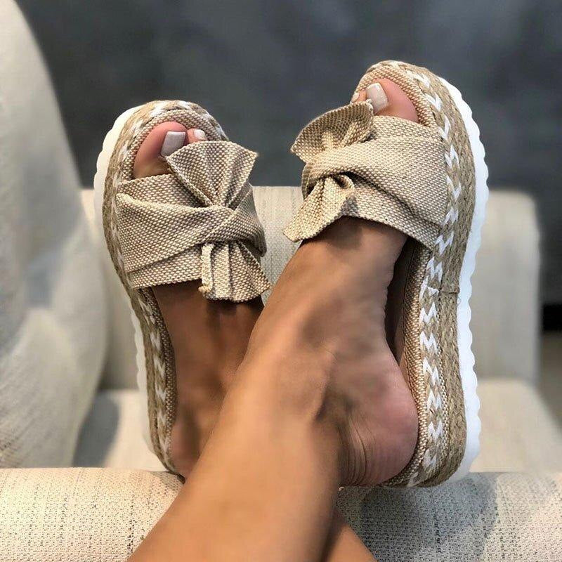 Elettra – Sandali Ortopedici con Fiocco Eleganti Donna