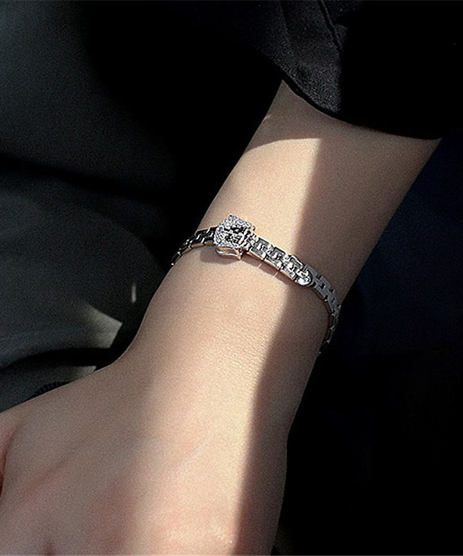 Michela - Bracciale Catena Cristallo Dorato Elegante Donna