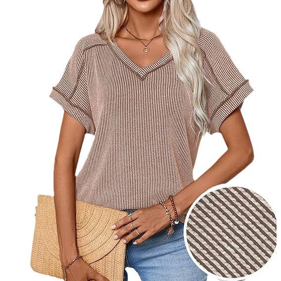 Una- Maglia in Maglia a Vestibilità Morbida Kaki