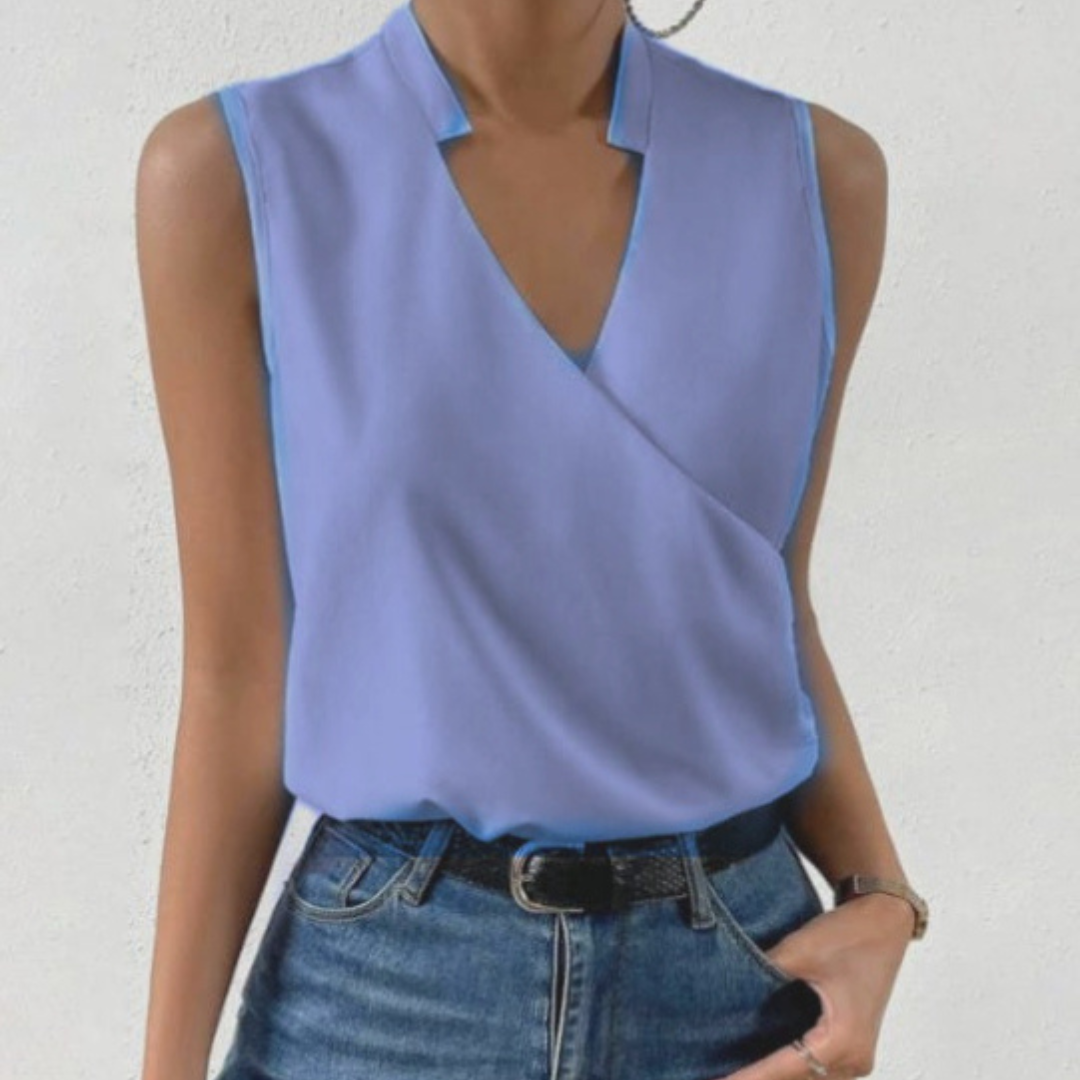 Ursula – Top Estivo Con Scollo A V Dallo Stile Casual