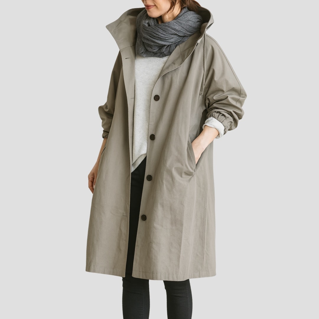 Amelia – Trench Coat Oversize Elegante da Donna