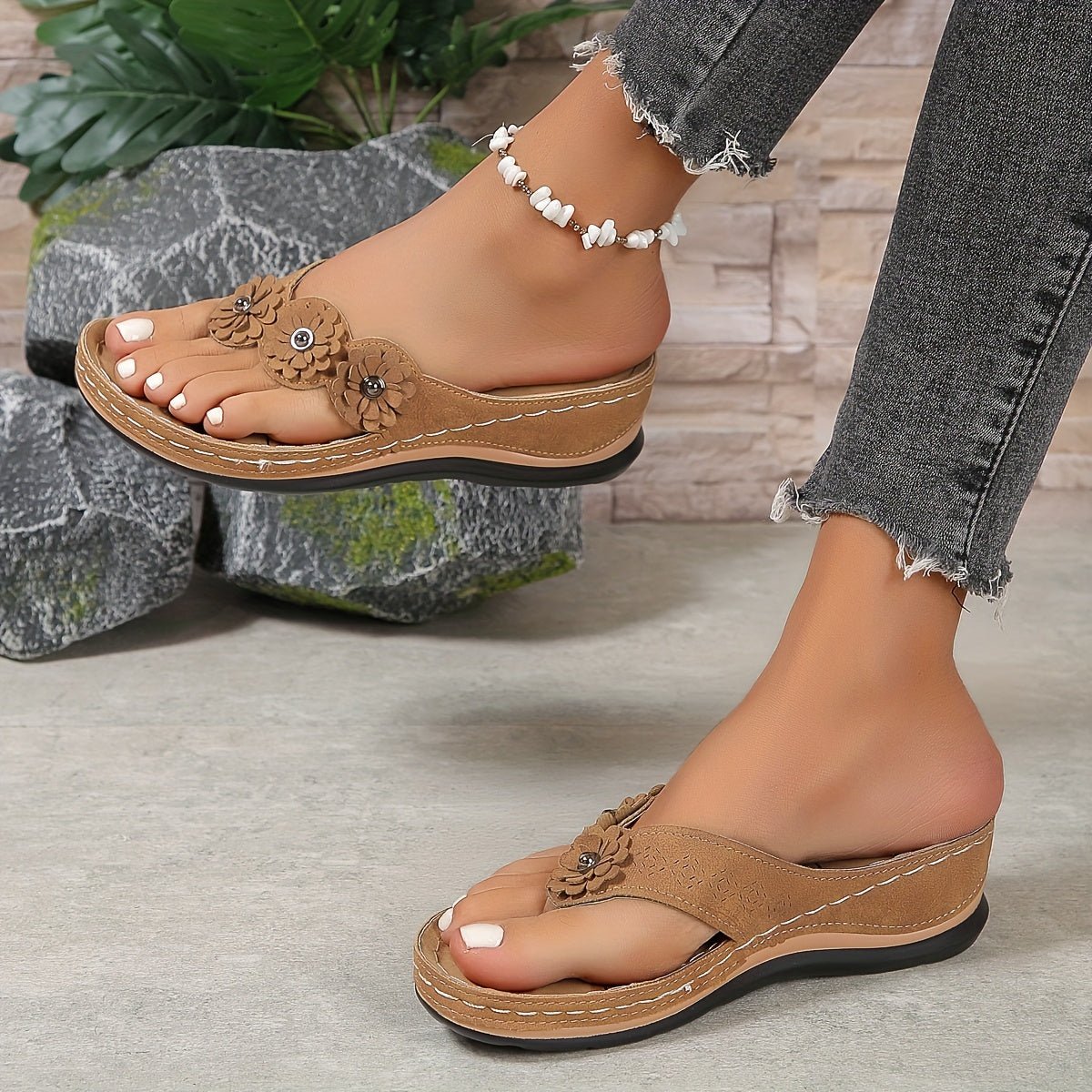 Yvonne - Sandali Premium da donna - Marrone