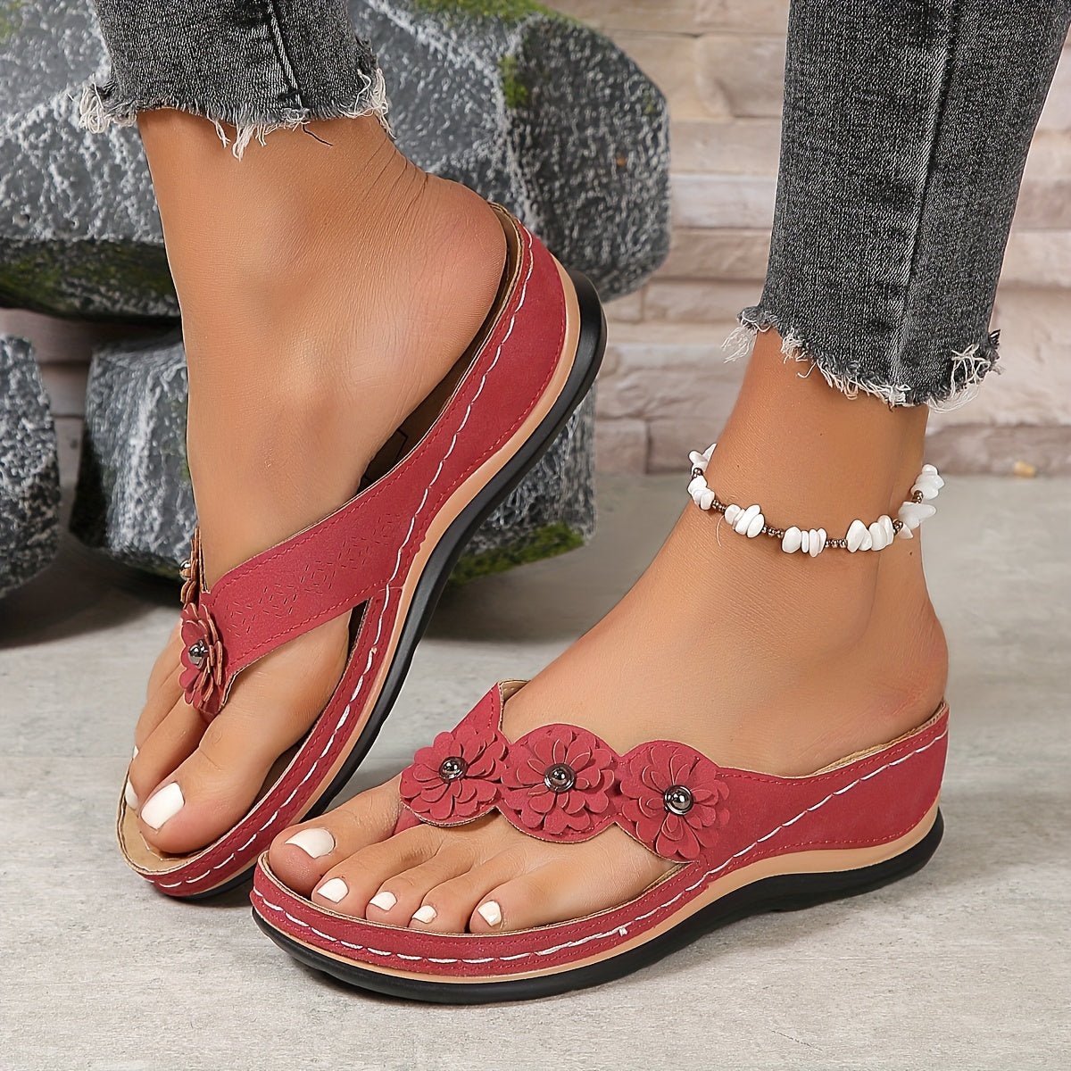 Yvonne - Sandali Premium da donna - Rosso 1