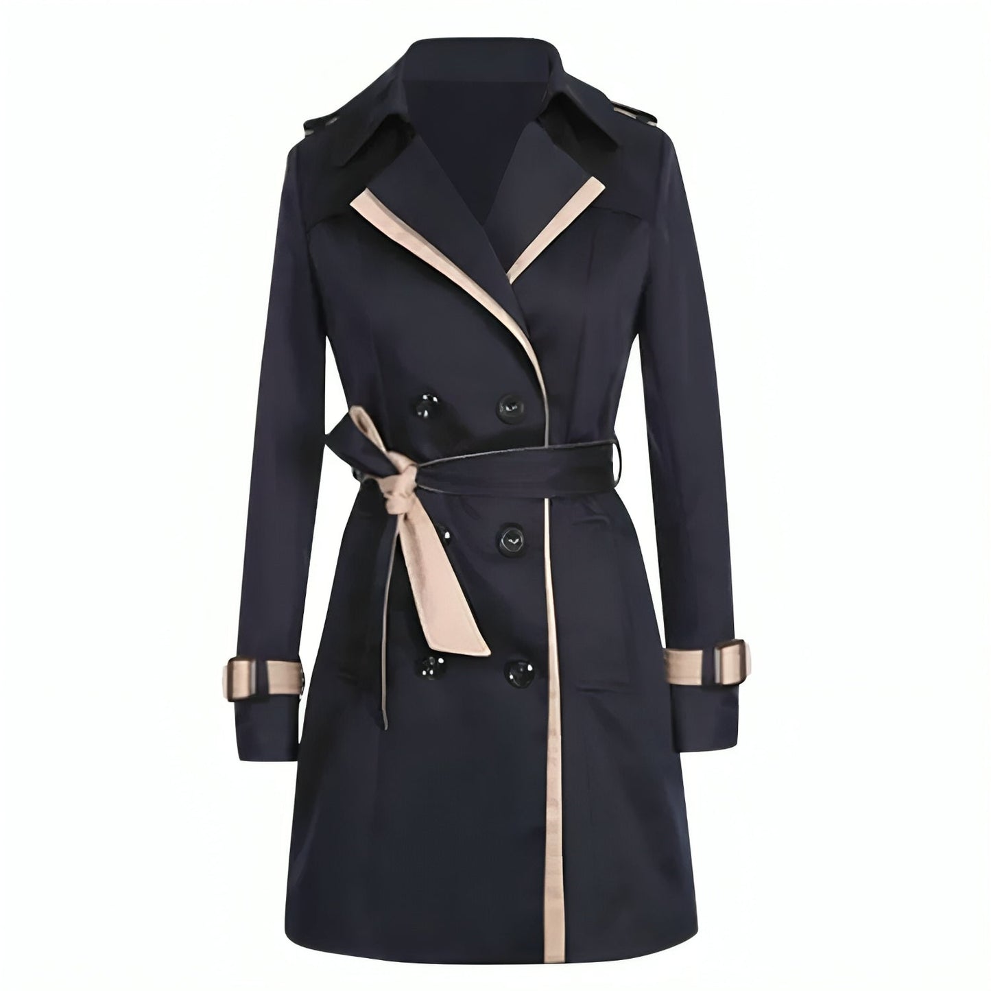 Nadia - Trench Elegante Bicolore da Donna