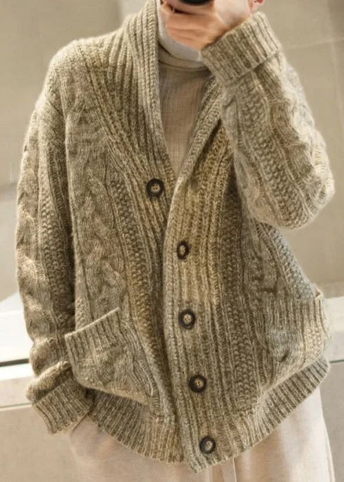 Jessica - Cardigan in Maglia Grossa con Bottoni
