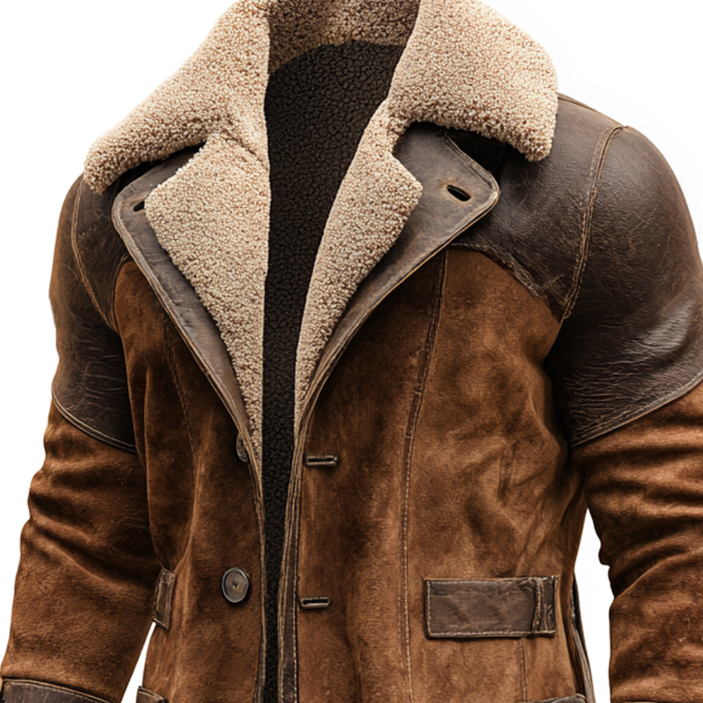 Raniero - Cappotto Vintage Marrone Uomo Stile Iconico