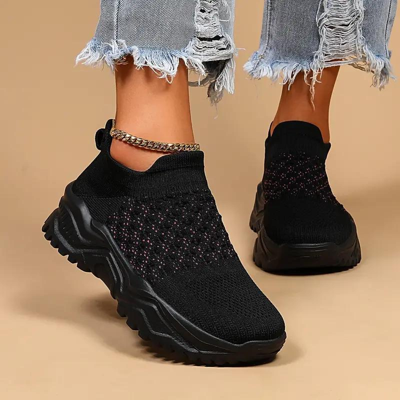 Marta – Sneakers Slip-On Knit Ortopediche Traspiranti Comfort
