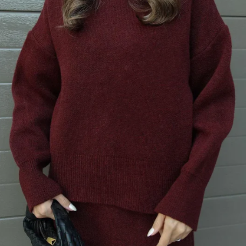 Ilaria – Set Gonna e Maglione Abbinati Donna