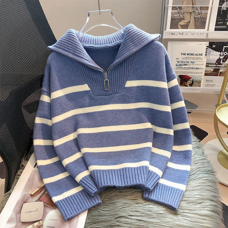 Yolanda – Maglione Casual Chic con Zip Elegante