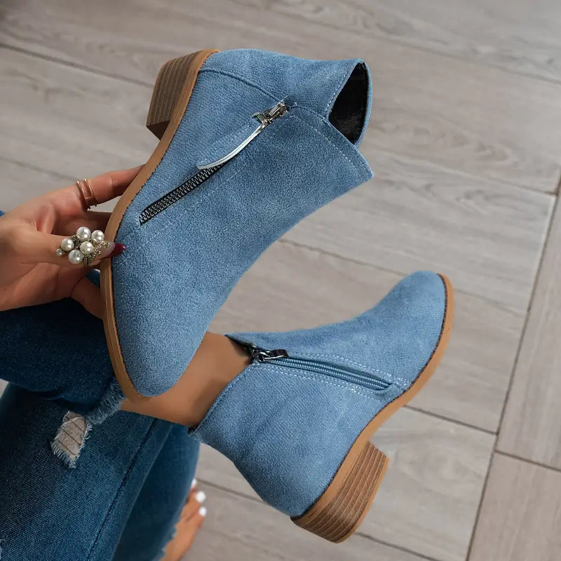 Samanta - Stivali eleganti con cerniera da donna