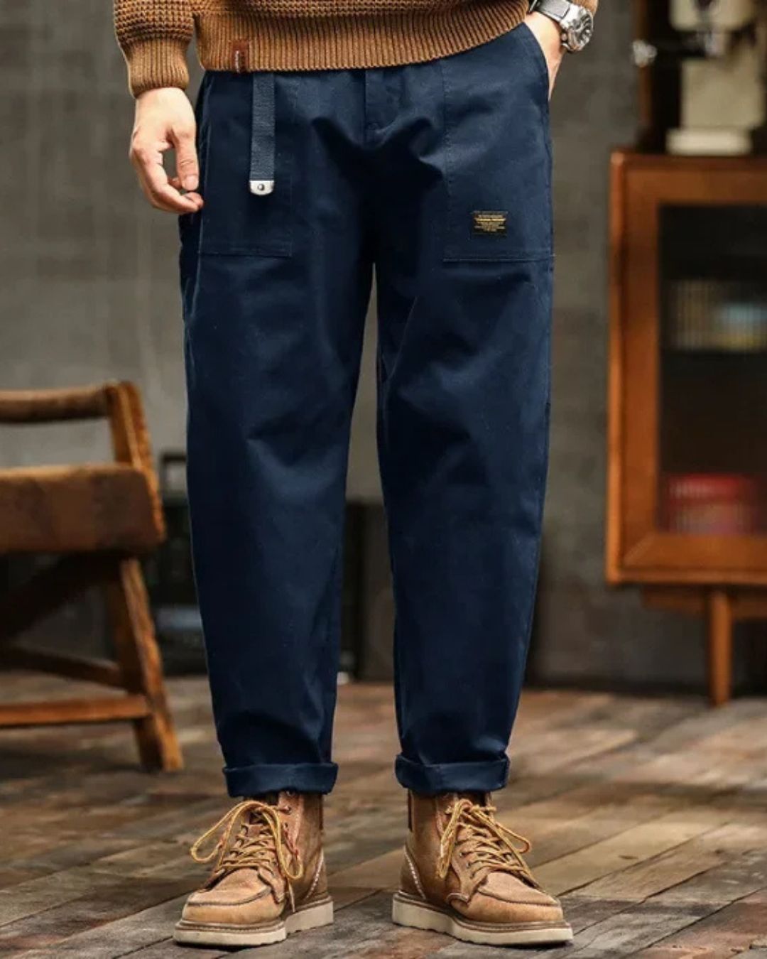 Roccetto - Pantaloni cargo uomo classici moderni