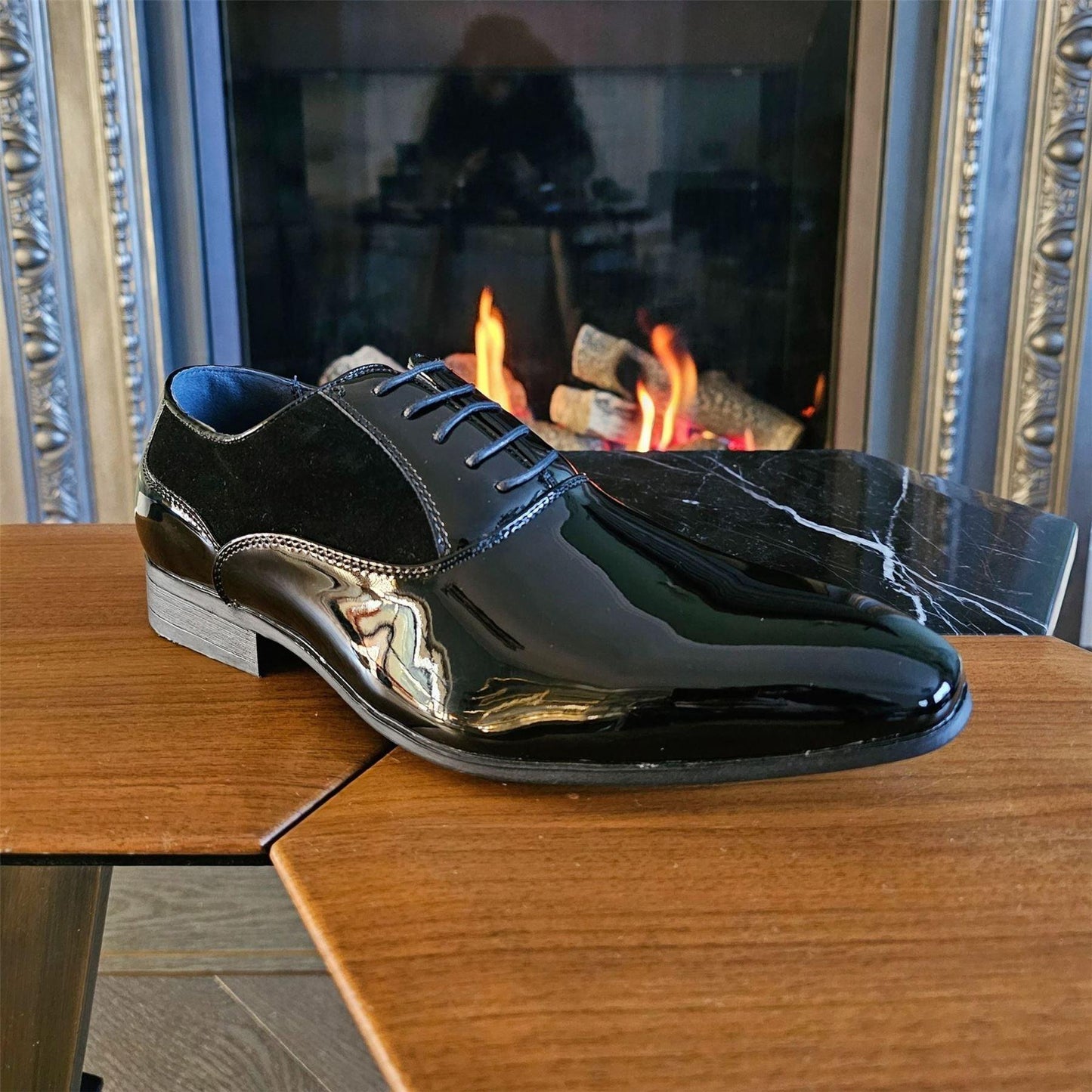Franco – Derby Uomo con Lacci Scarpa Formale da Cerimonia
