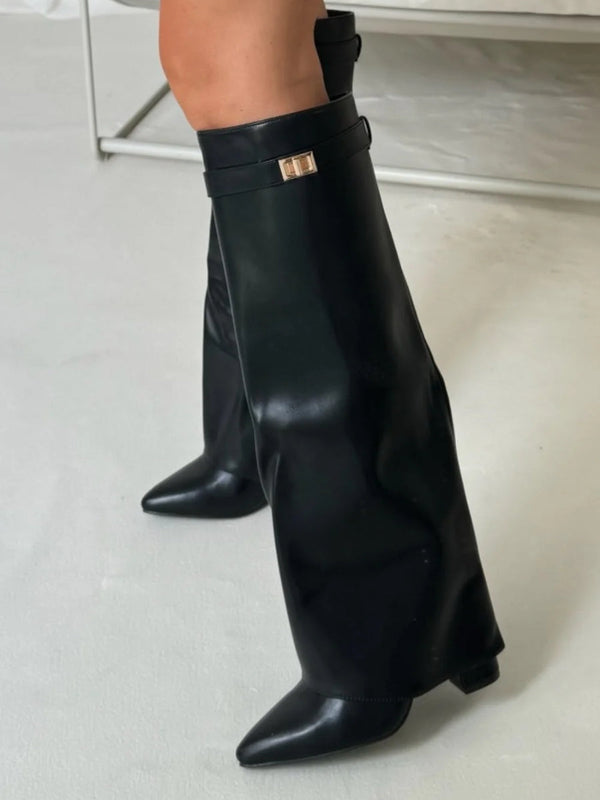 Ketty - Stivali Alti Donna Autunnali con Soletta Comfort