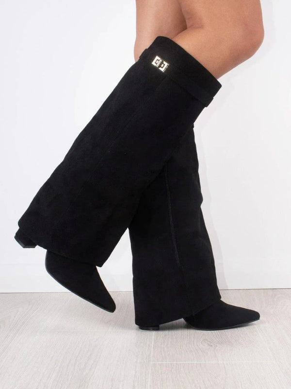 Ketty - Stivali Alti Donna Autunnali con Soletta Comfort