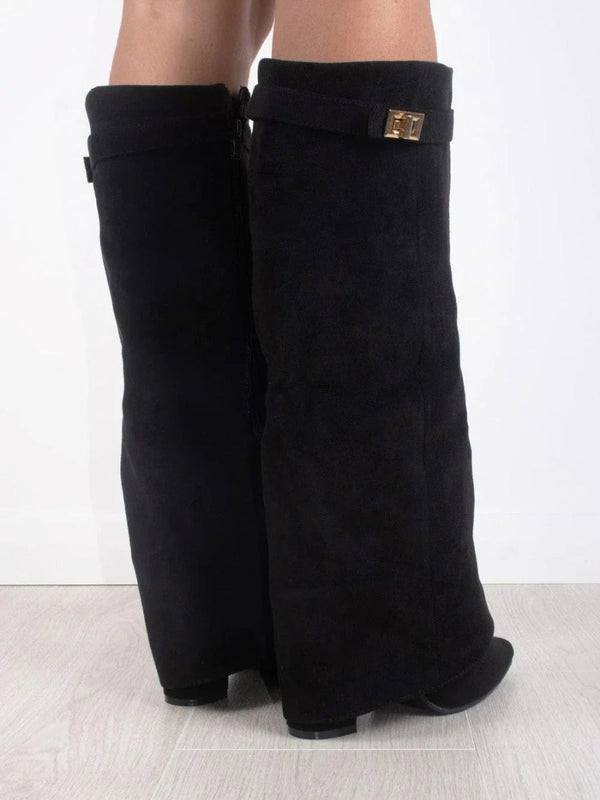 Ketty - Stivali Alti Donna Autunnali con Soletta Comfort