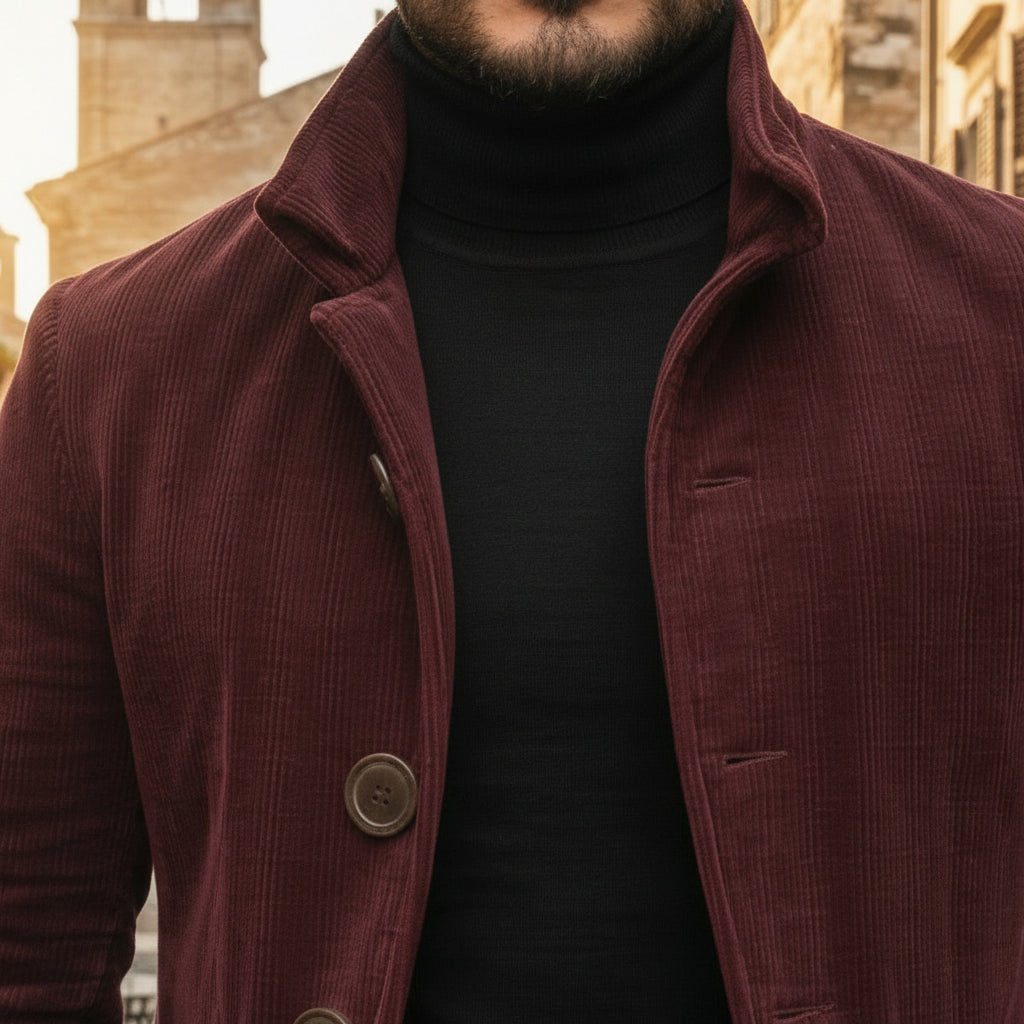 Remigio - Giacca Uomo Elegante Stile Retrò Moderno