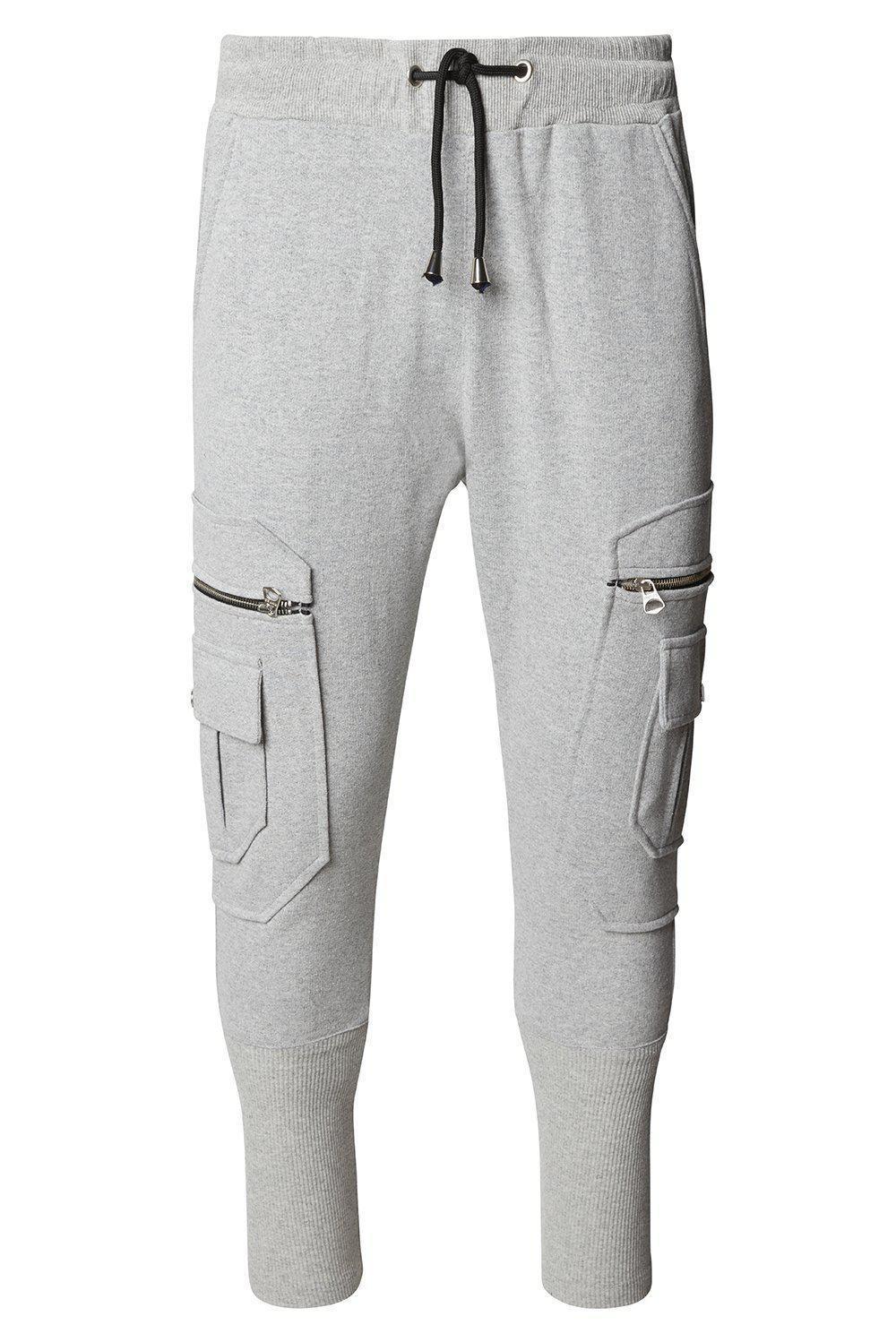 Lorisio - Pantaloni Jogger Uomo Grigi Stile Casual