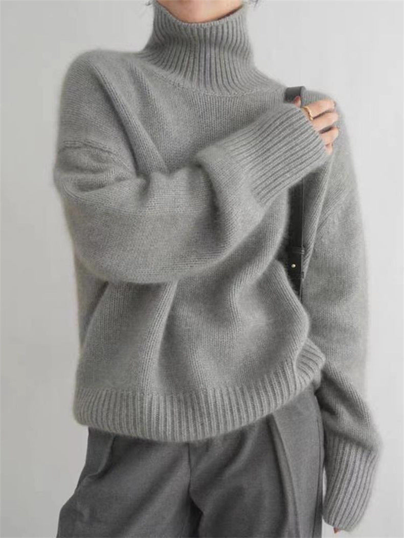 Basilea - Elegante Pullover a Dolcevita Invernale per Donna