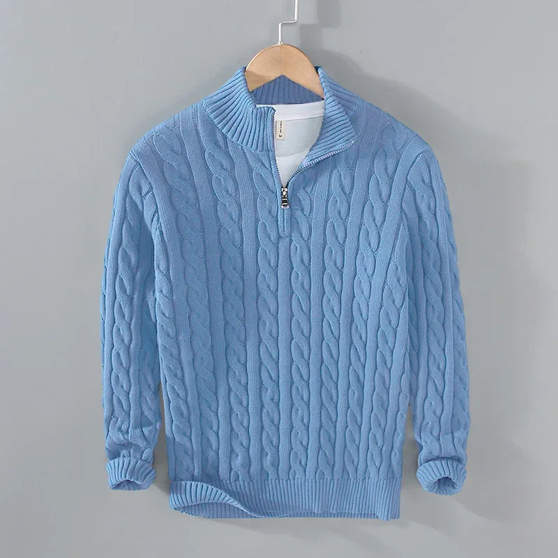 Rinaldo - Pullover Uomo Mezza Zip Stile Moderno